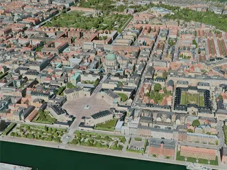 Copenhagen City, Denmark (2020) 3D Model preview