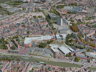 Ghent City, Belgium (2020) 3D Model preview