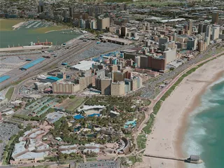 Durban City, South Africa (2020) 3D Model preview