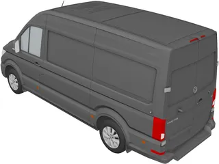 Volkswagen Crafter (2017) 3D Model preview