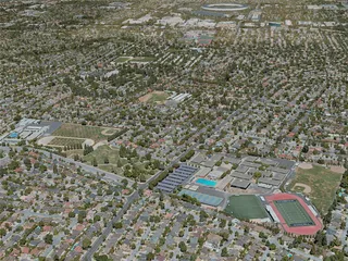 Cupertino City, USA (2020) 3D Model preview