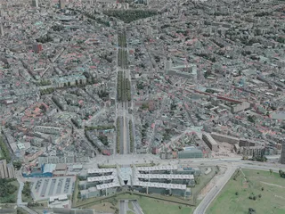 Antwerp City, Belgium (2020) 3D Model preview