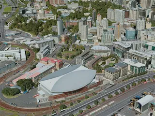 Auckland City, New Zealand (2020) 3D Model preview