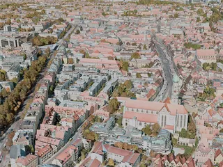 Augsburg City, Germany (2020) 3D Model preview