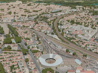 Avignon City, France (2020) 3D Model preview