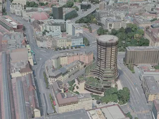 Basel City, Switzerland (2020) 3D Model preview
