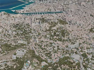 Marseille City, France (2020) 3D Model preview