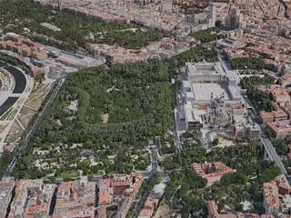 Madrid City, Spain (2020) 3D Model preview