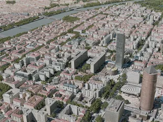 Lyon City, France (2020) 3D Model preview