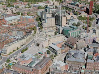 Leeds City, UK (2020) 3D Model preview
