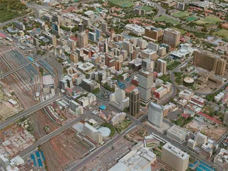Johannesburg City, South Africa (2020) 3D Model preview