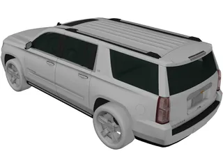 Chevrolet Suburban LTZ (2018) 3D Model preview