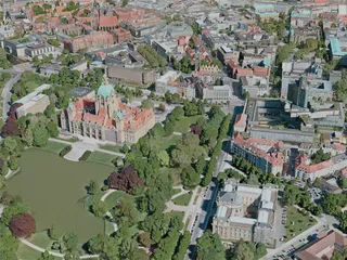 Hanover City, Germany (2020) 3D Model preview
