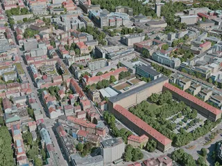 Stuttgart City, Germany (2020) 3D Model preview