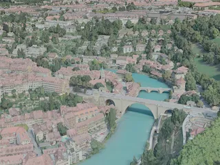 Bern City, Switzerland (2020) 3D Model preview