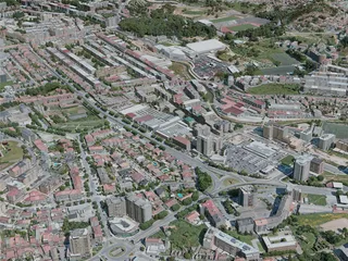 Braga City, Portugal (2020) 3D Model preview