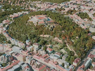 Brno City, Czechia (2020) 3D Model preview