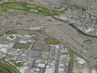 Cardiff City, UK (2020) 3D Model preview