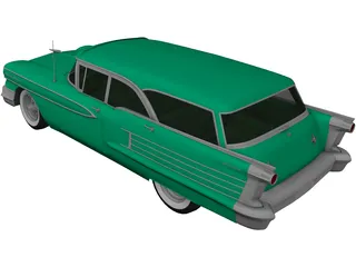 Oldsmobile 88 Fiesta Wagon (1958) 3D Model preview