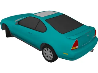 Honda Prelude (1993) 3D Model preview