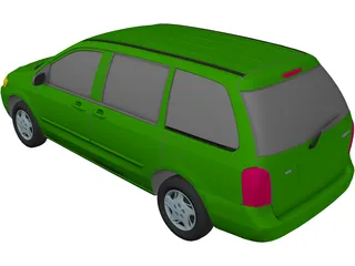 Mazda MPV (2000) 3D Model preview