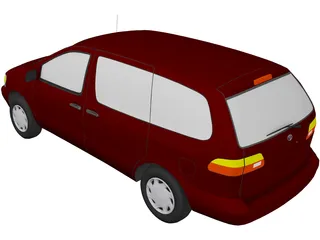 Toyota Sienna (1998) 3D Model preview
