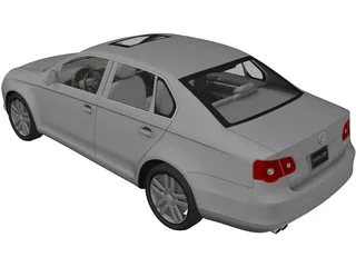 Volkswagen Jetta (2006) 3D Model preview