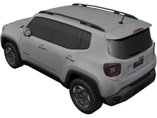 Jeep Renegade (2016) 3D Model preview
