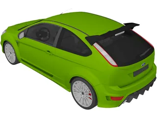 Ford Focus RS (2009) 3D Model preview
