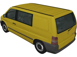Mercedes-Benz Vito (1996) 3D Model preview
