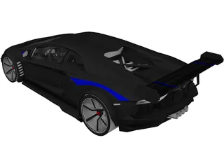 Lamborghini Aventador [Tuned] 3D Model preview