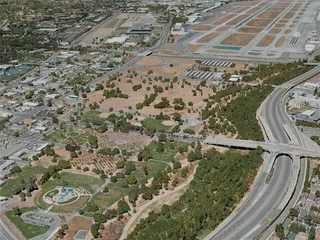 San Jose Airport, CA, USA (2020) 3D Model preview
