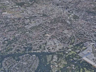 Essen City, Germany (2019) 3D Model preview