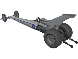 Dragster 3D Model preview