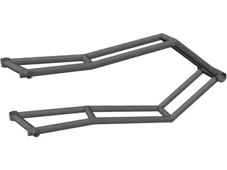 Chassis Motorcycle 3D Model preview