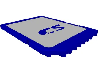 SD Card 3D Model preview