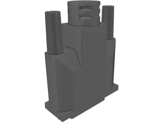 DVI Connector 3D Model preview