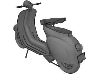 Scooter Vespa 3D Model preview