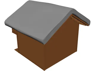 Timber Ski Chalet 3D Model preview