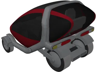 MIT POD Car 3D Model preview