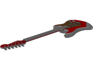Fender Stratocaster Guitar 3D Model preview