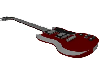 Gibson SG Guitar 3D Model preview