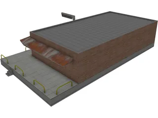 Depot Station 3D Model preview