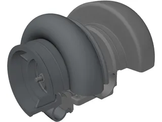 Turbo Compressor 3D Model preview