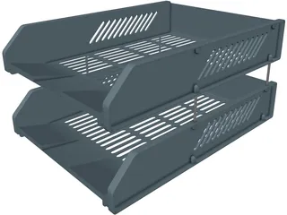 Paper Tray 3D Model preview