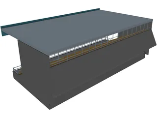 Football Benches 3D Model preview