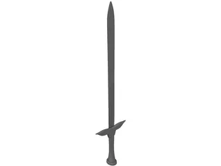 Two Handed Sword 3D Model preview
