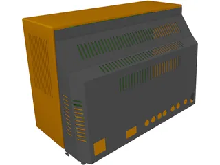 Old TV 3D Model preview