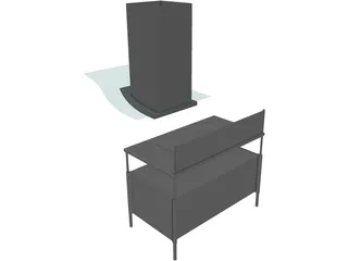 Kitchen Hood 3D Model preview