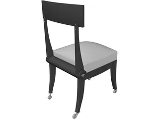 Retro Chair 3D Model preview